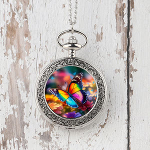 كوارتز مستديرة برونزية عتيقة حنين إلى الماضي مع مفتاح زنبركي قلادة سلسلة طويلة وماري عذراء منتج حنين إلى الماضي - Product Image 6