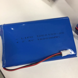 Thời gian chạy dài 1260100 2s1p lipo 7.4V Đầu Ra 10000mAh Pin Li-polymer công suất cao cho máy bay không người lái robot xe tay ga điện tử - Product Image 3