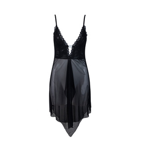 Abito in Lingerie di <span class=keywords><strong>pizzo</strong></span> in maglia con fionda da donna Sexy europea e americana attraente gonna <span class=keywords><strong>corta</strong></span> - Product Image 3