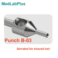 Poinçon dentelé FUE Punch B-03 pour greffe de cheveux, pour cheveux rasés et longs, tailles 0,6-1,1 mm, 10000 tr/min