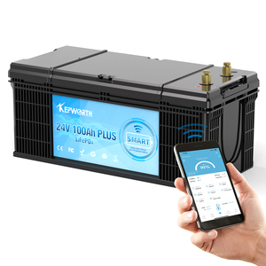 EU/USA Kepworth 24V 100Ah Battery Pack Lithium Iron Phosphate Battery With <b>Charger</b> Energy Storage Battery 25.6v 100AH BT - Product Image 1