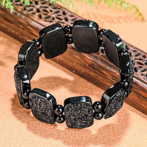 Pulsera de Jadeíta Natural Negra con Dragón Chino (Loong), Diseño Original, Regalo con Certificado de Tasación C300 - Product Image 4