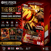 Juego de Cartas ONE PIECE PRB-02, la Mejor Caja de Sobres Premium Vol.2, Versión Japonesa, Sellada de Fábrica, TCG Display