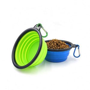 New Design Silicone Portable Pet Bowl Multifunctional Outdoor Hanging Folding Dog Basin - Product Image 6