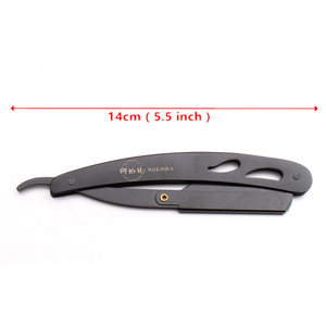 50Pcs Wholesale Stainless Steel Folding Handle Barber Shaving <strong>Razor</strong> with <strong>Single</strong> <strong>Blade</strong> Non-Electric Hair Removal Tools A6102 - Product Image 5