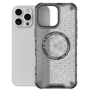 Housse en nid d'abeille Attraction magnétique étui de téléphone antichoc pour <span class=keywords><strong>iPhone</strong></span> <span class=keywords><strong>11</strong></span> 12 13 14 15 Plus 16 <span class=keywords><strong>Pro</strong></span> <span class=keywords><strong>Max</strong></span> 16E Fundas Para Celulares - Product Image 1