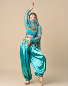 Venta al por mayor de la mujer de fiesta de Halloween Cosplay princesa India <span class=keywords><strong>Bollywood</strong></span> danza actuación disfraz ropa traje - Product Image 5