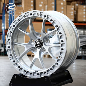 Rueda de Aleación con Diseño de Rayos Divididos en Plata Brillante y Cara Cóncava, Rin de Alto Rendimiento para Autos Europeos, Japoneses y Estadounidenses - Product Image 1