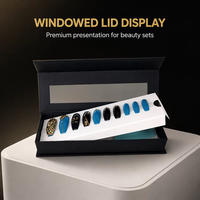 Boîte en carton de luxe personnalisée avec gaufrage pour emballage de flacon de vernis à ongles en gel vide, coffret cadeau pour crème contour des yeux