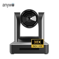 Cámara PTZ NDI para Conferencias en Vivo, 30X-NDI, 3G-SDI, LAN, POE, 1080P/60FPS, Sistema de Audio para Conferencias, Cámara de Transmisión para Streaming