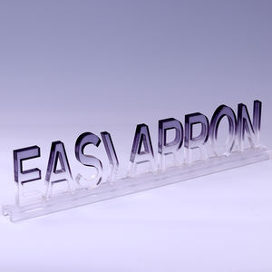 Enseigne de table autoportante personnalisée avec écran LED et <span class=keywords><strong>lettres</strong></span> en acrylique pour publicité de logo - Product Image 4