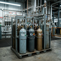 Gas de Xenón Electrónico Especializado Xe 6N 99.9999% de Alta Pureza para Fabricantes, Grado Semiconductor, Grabado y Celdas Solares