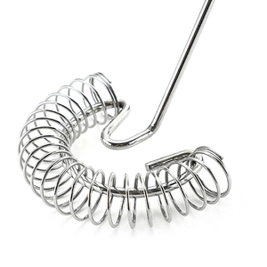 Manual Egg Beater Stainless Steel <b>Spring</b> Coil Coffee Milk Hand Whisk Mixer Egg Foamer Egg Cream Stirring Kitchen Tools - Product Image 1
