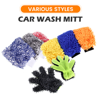 Gant de lavage de voiture en microfibre double face, épais et moelleux, sans peluches, pour l'entretien et le detailing automobile