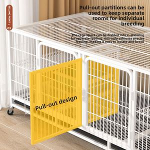 3 Verdiepingen Met <span class=keywords><strong>6</strong></span> Deuren Massieve Knoopsluiting Milieuvriendelijk Gebruik Binnenshuis Meerdere Maten Gelast Gaas Kleine Kattenfokkooi Voor Huisdieren - Product Image 6