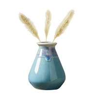 Mini vase à fleurs créatif en céramique, fleurs séchées, accessoire de photographie, décoration artistique, moderne, minimaliste, chambre à coucher, peint à la main