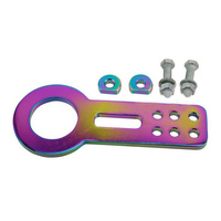 JDMotorsport88 Crochet de remorquage avant universel pour voiture de course en aluminium anodisé CNC T6061 JDM