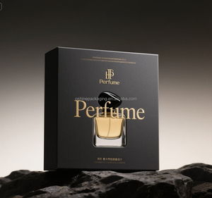 Eco-Friendly Single <b>Bottle</b> Book-Shaped Perfume <b>Box</b> Magnetic Closure Matte Black Rigid Packaging Custom Logo Liner UV Hot - Product Image 2