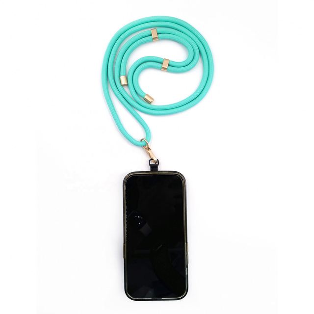Custom Logo Universal Eco-friendly Nylon Phone Strap Lanyard 20cm Neck Wear Strap Tether Patch Crossbody
