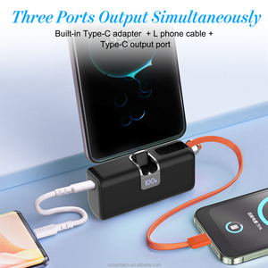 Nuevo <span class=keywords><strong>cargador</strong></span> portátil pequeño 2025 para teléfono Mini banco de energía 4000mAh 22.5WPD Cable incorporado <span class=keywords><strong>cargador</strong></span> de viaje aprobado por la aerolínea - Product Image 5