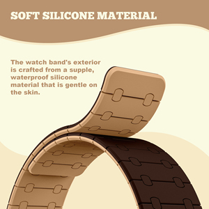 Bracelet de montre magnétique en silicone à libération rapide RYB 22 mm pour <span class=keywords><strong>Samsung</strong></span> <span class=keywords><strong>Gear</strong></span> <span class=keywords><strong>S3</strong></span> Galaxy Watch 46 mm 2019 Galaxy Watch 3 45 mm - Product Image 4