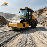 Compacteur vibrant à tambour unique de 12 tonnes avec moteur Weichai, compresseur hydraulique pour la compactation de l'asphalte, du sol et du gravier