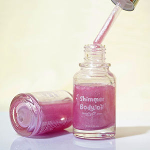 Gouttes autobronzantes véganes personnalisées parfumées de marque privée au parfum de couleur personnalisée Hydratant Rose éclatant Huile pour le corps Huile scintillante pour le corps - Product Image 4