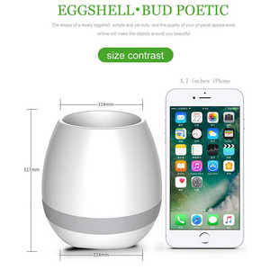 Nuovissima musica intelligente senza fili BT altoparlante Touch LED 5W potenza di uscita uso domestico Woofer comando vocale supporta il canto - Product Image 5