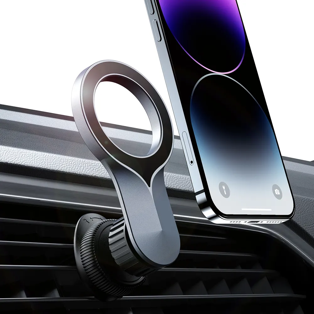 Mag-Safe Car Mount, [16 Strong Magnets] Magnet Phone Holder for Car, Hands Free Phone Car Holder Mount Dash Phone Mount