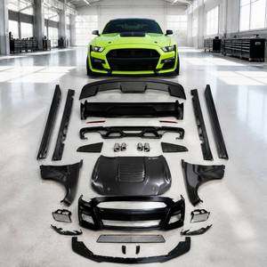 Kit complet de conversion et de lifting pour Ford <span class=keywords><strong>Mustang</strong></span> <span class=keywords><strong>GT500</strong></span> 2015-2017 : pare-chocs avant et arrière, capot et ailes modifiés. - Product Image 1