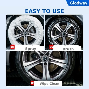Glodway <span class=keywords><strong>Mousse</strong></span> de brillance pour pneus auto 560ml, Nettoyant jantes en spray, Revitalisant caoutchouc, Brillance intense, <span class=keywords><strong>Anti</strong></span>-fissures, Hydrofuge, Entretien - Product Image 6