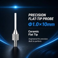 Sonde à pointe plate en céramique SD1.0X10mm, filetage M2.5, stylet de mesure de précision pour indicateur à cadran, pièce de rechange pour micromètre