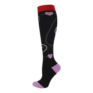 Hot Sale 15-20 mmHg Graduated Comfort Sports Nurse Support Nylon <strong>Knee</strong> <strong>High</strong> Compression <strong>Socks</strong> - Product Image 4