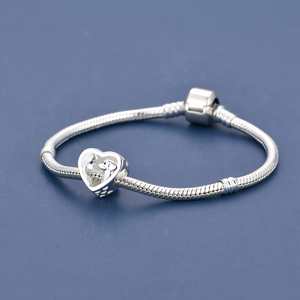 Abalorios de Plata con Diseño de Luna, Estrella, Niña Abrazando a un Perro, '<span class=keywords><strong>Para</strong></span> <span class=keywords><strong>Siempre</strong></span> en <span class=keywords><strong>Mi</strong></span> Corazón', <span class=keywords><strong>para</strong></span> Amantes de Mascotas, Perros y Ángeles, Compatibles con Pulseras Originales de Joyería Berloque - Product Image 4