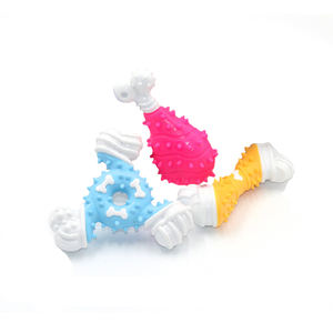 Multi-Style Luxus-Hunde kau spielzeug für aggressive Kau artikel aus strap azier fähigem TPR und Gummi für Kleintiere Gefüllte Hundes piel zeuge Luxus - Product Image 1