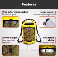 Sac de sport en PVC avec filet réfléchissant imperméable pour les sports de plein air, la natation et la plongée, nouvelle arrivée 2025, directement de l'usine