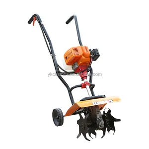 Handle two or four stroke 52CC agriculture mini rotary tiller mini cultivator,petrol power agricultural machine