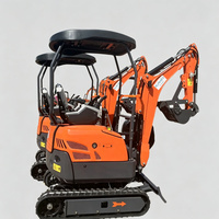 Mini-excavatrice sur chenilles Rongyixin HT18 pour composants hydrauliques Eaton de 1,2 tonne, capacité de godet de 0,025 m³, puissance de creusement élevée