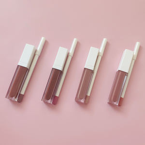 Juego de brillo de labios delineador de labios <span class=keywords><strong>2</strong></span> en 1 sin logotipo al por mayor conjunto de lápiz labial líquido mate de larga duración con logotipo personalizado conjunto de delineador de labios - Product Image 4