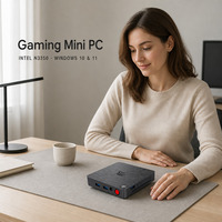 PC Mini Baru Intel Celeron N3350 Apollo Lake 2M Cache 1.10GHz-2.4GHz SSD 64GB Desktop Gaming Ringan untuk Windows 10/11