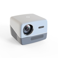 Projecteur LED portable Veacine A6 Full HD 1080P, 450 lumens ANSI, Android 12, haut-parleurs intégrés, cinéma maison, école, bureau