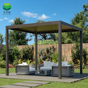 Metal de alta calidad de ocio pabellón balcón <span class=keywords><strong>terraza</strong></span> sombrilla Gazebo al aire libre de aluminio pérgola techo carpa - Product Image 1