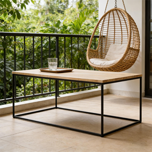 Mesa de Centro de <span class=keywords><strong>Metal</strong></span> Estilo <span class=keywords><strong>2025</strong></span>, Mesa de Centro Minimalista de Forma Cuadrada para el Hogar, Mesas de Sala de Estar Adecuadas para Diversos Entornos - Product Image 3