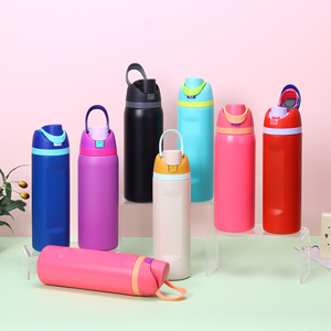 Stainless Steel Water Bottle 24oz 304 Insulated Portable Cup For Outdoor Travel Sports Office Use - Product Image 4