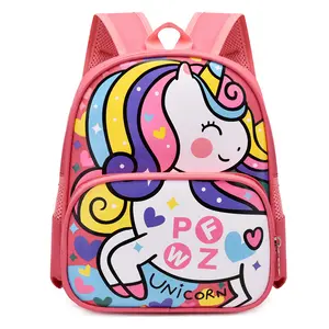 BEYOND Cartoon Printing Kawaii Horse Car Infantil Mochilas Escolares Cute Kids Backpack School Bags For Girls