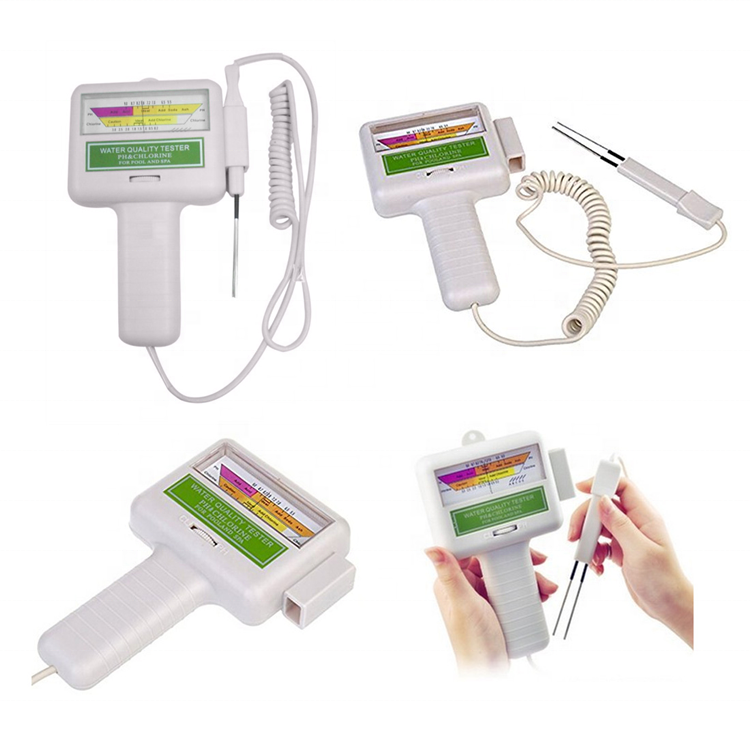 Bluetooth Zwembad Water Tester 6-in-1 EC/Zoutgehalte/pH/ORP/Temperatuur/Chloor Meter, Draadloze Drijvend Slim Zwembad Monitor Water Tester voor Zwembaden, Bubbelbaden en Zwemspa's