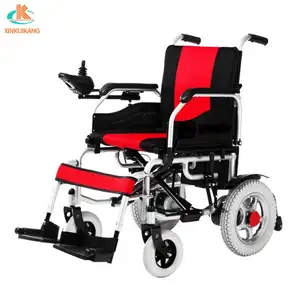 12 Inch Inflatable Rubber Wheel Electric Wheelchair