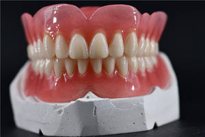Vendita calda dentaria denti finti CE ISO resina acrilica dente 2 strato di denti 3 strati di vendita di fabbrica denti finti per protesi - Product Image 4