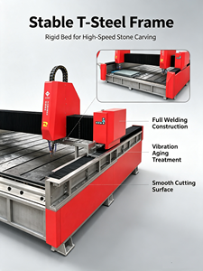 AiTao Dual Spindle CNC <b>Stone</b> Engraving <b>Machine</b> Foam Ceramic Marble Granite Carving CNC Router For <b>Stone</b> Processing - Product Image 2