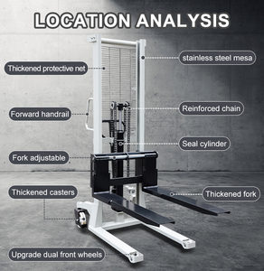 Hangcha באיכות גבוהה iso ce עומס 1 טון הרמת מזלג משאית 1600 מ "מ מסריח ידני מסריח - Product Image 3